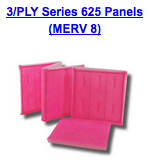 3 ply series 625 panels merv 8