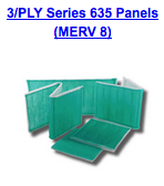3 ply series 635 panels merv 8